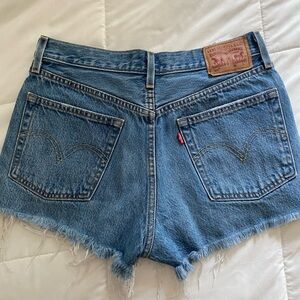 Levi’s cutoff denim shorts